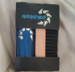 Refresh Blue and Black Shoe Care Set