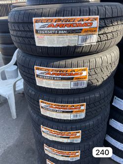 ¡¡¡185-65-15!!! Arroyo!!! 240$ las 4 llantas montadas y con balanceo incluido 👌