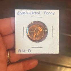 1961 D Penny Rare 