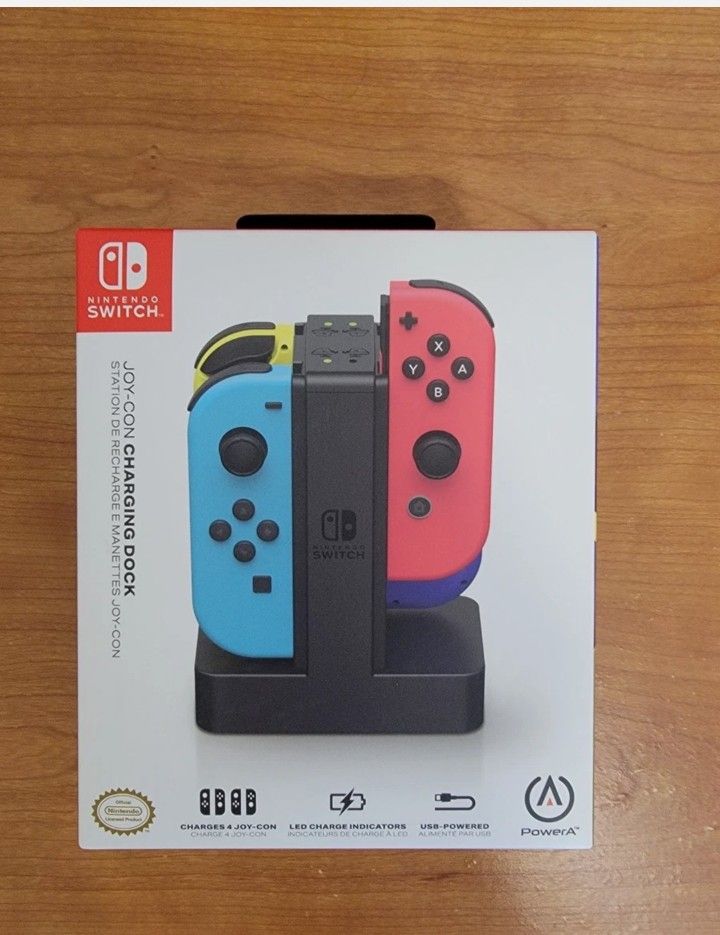 Power-A Joy-Con Charging Dock for Nintendo Switch - Charge Up to 4 Controllers