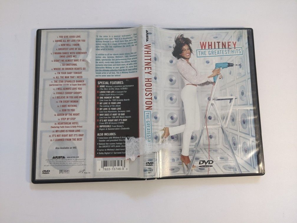 Whitney The Greatest Hits DVD Video Info Below