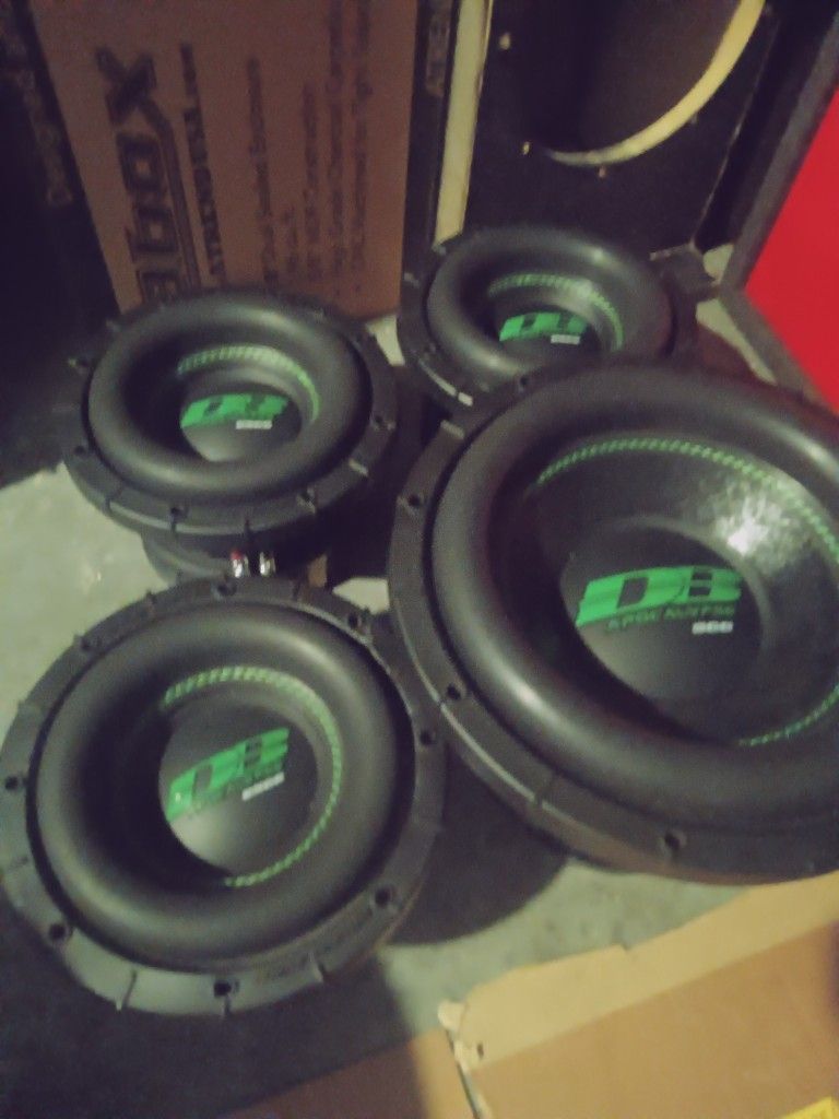 Deaf Bounce Massive 8-in SPL Competition Dual 1 Ohm Subwoofers. Perfect Condition! 6 Available