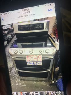 Electric Double Door Oven Stove 