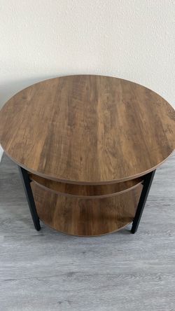 Brown coffee table with storage