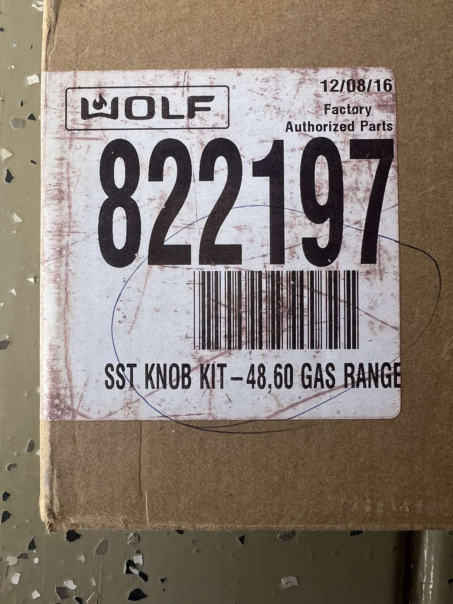 Brand New Wolf Gas Chrome Range Knobs