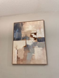 Art Sale! Abstract Canvas Wall Art in Wood Frame