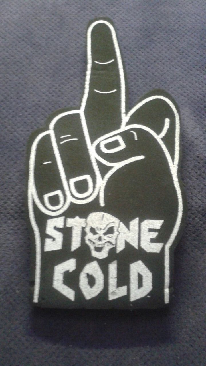 STONE COLD STEVE AUSTIN FOAM MIDDLE FINGER HAND!