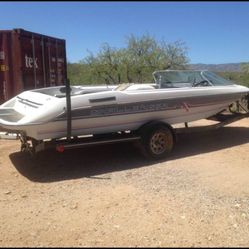 Ski Boat Challenger Wake