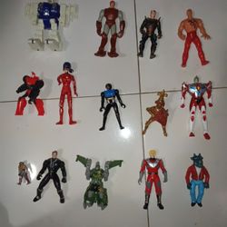 Vintage Mixed Action Figure Lot Of 14