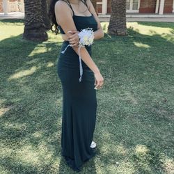 Prom Dress ( Emerald Green) 