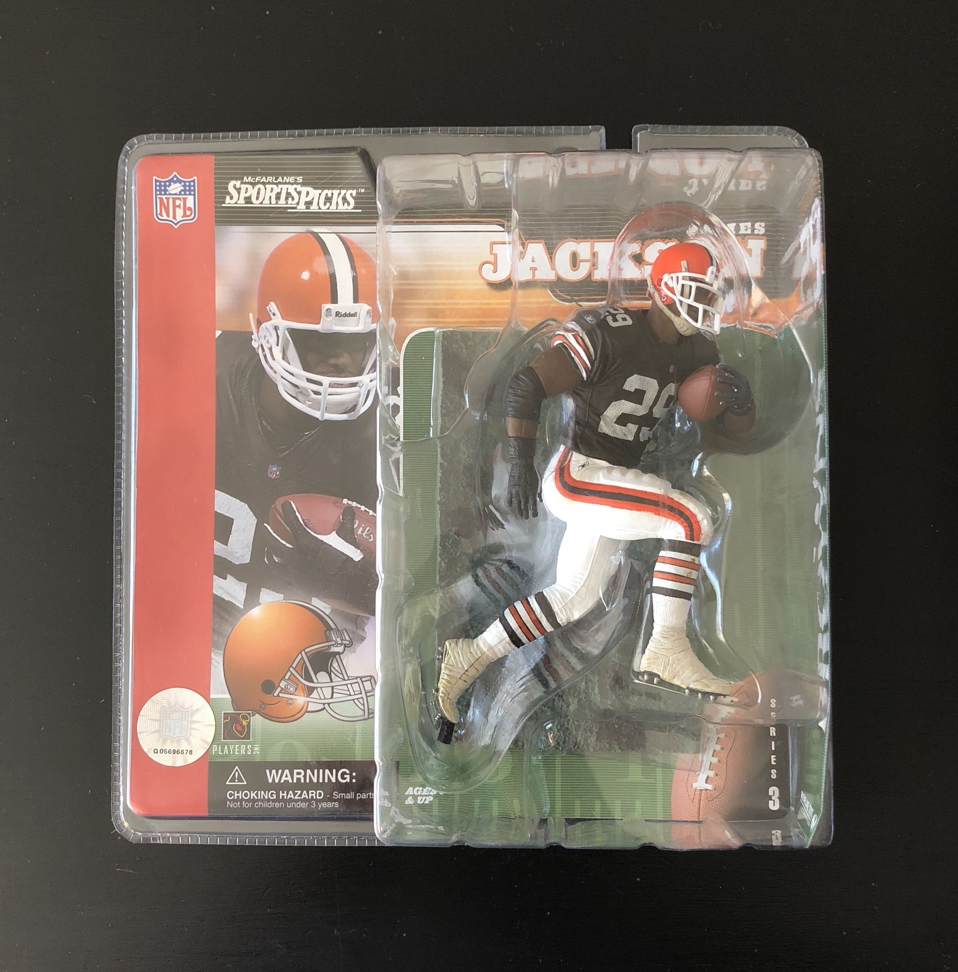 2002 James Jackson Cleveland Browns McFarlane Action figure NFL series 3