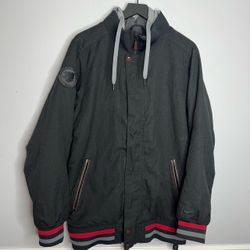 Nike Snowboarding Holladay Bomber Jacket Mens Small Black