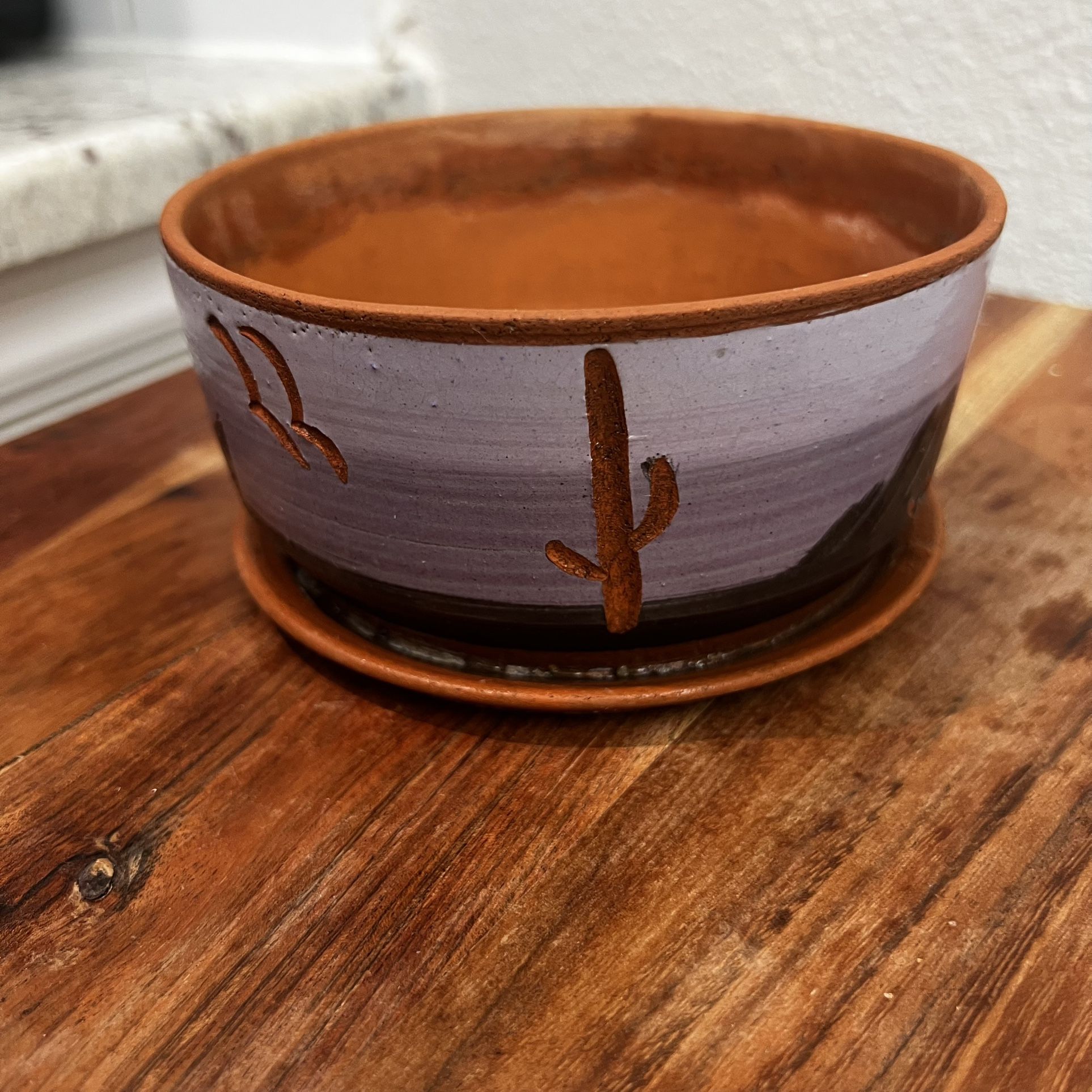 Vintage Southwestern 5" Planter Cactus Succulents Southwest Desert