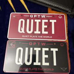 Quiet Valentines Plates Limited Edition 