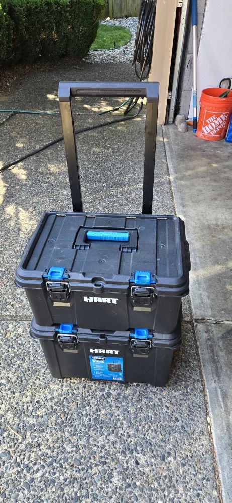 Hart Storage System And 2 Ryobi Saws