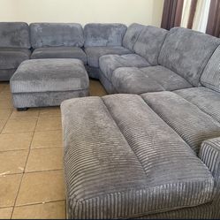 7pc Oversized Sectional Sofa Set