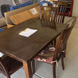 Wooden Table N Chairs 