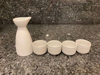 Sake Bottle And cups