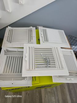5 - 10 x 8 white ac vents