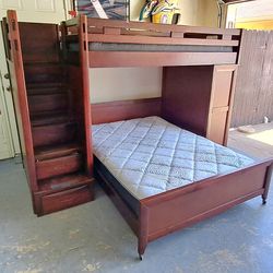 bunk beds 100% madera con colchones