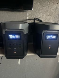 EcoFlow Delta Portable Power Stations – Lot of 2 with 400w solar panel