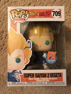 Funko pop exclusive dragon ball z anime super saiyan 2 vegeta