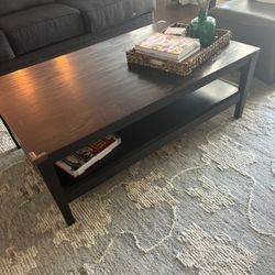Crate And Barrel Solid Coffee Table. 