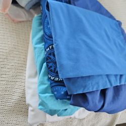 Crib Sheets 4 Differnt Ones With One Blue Sham 