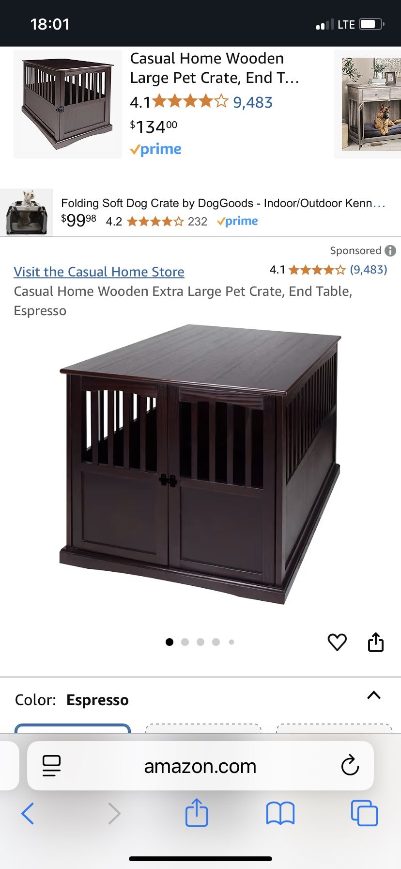 Ex large Dog furniture Kennel