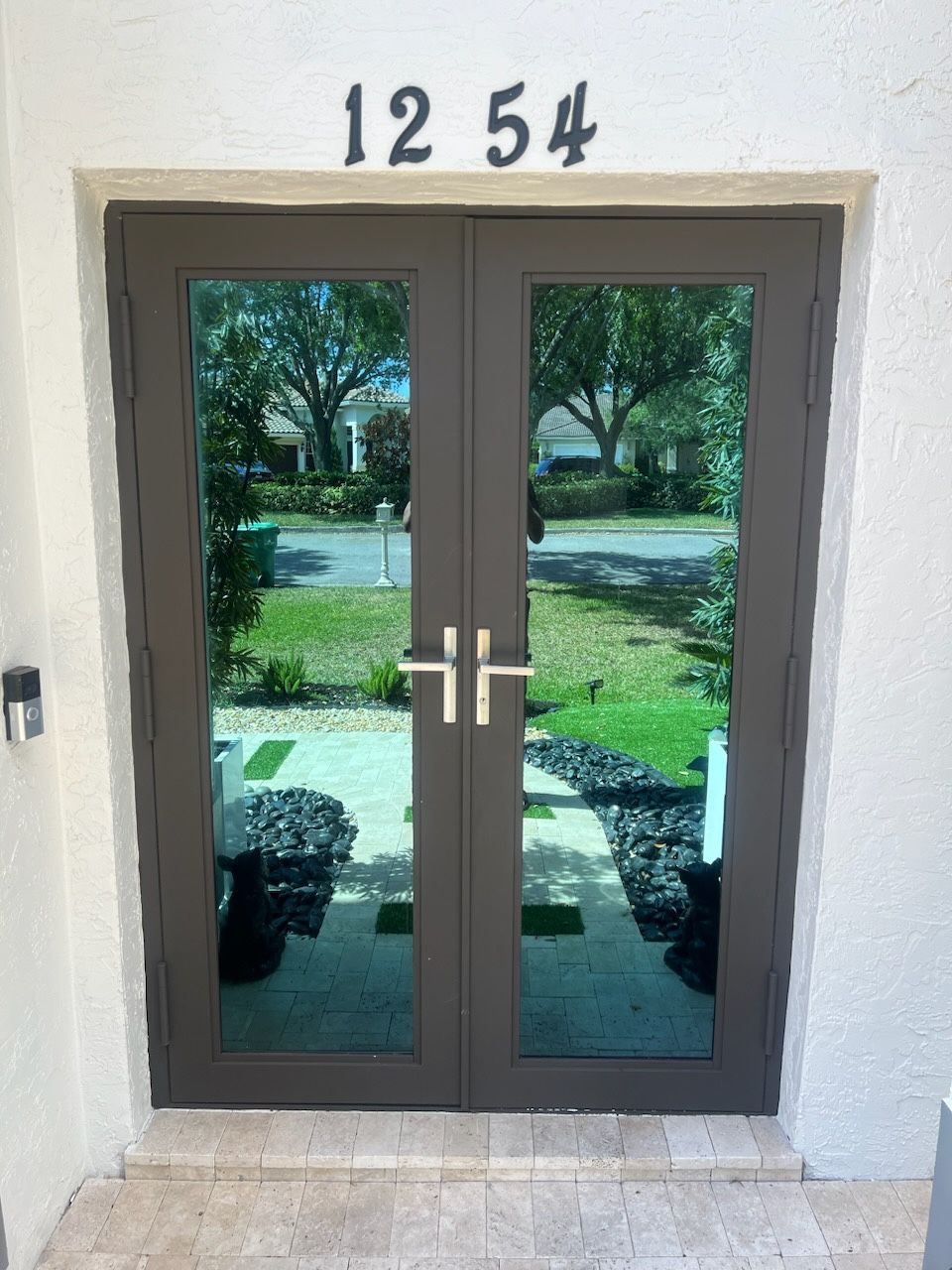 Double Impact Aluminum Front Doors