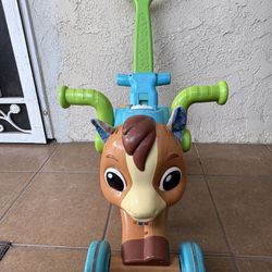 VTech 3-in-1 Bounce & Go Pony | Interactive & Educational Push, Ride & Bounce Along Toy with Games | Suitable for Boys & Girls 18-36 Months,