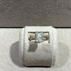 Gold Engagement Lab Grown Ring 
