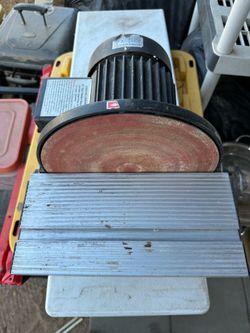 10” Bench Disc Sander 3/4 HP Woodworking Metalworking Shop Tool
