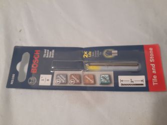 ($11) Bosch 1/8 in. Carbide Tipped Drill Bit for Drilling Natural Stone, Granite, Slate, Ceramic and Glass Tiles