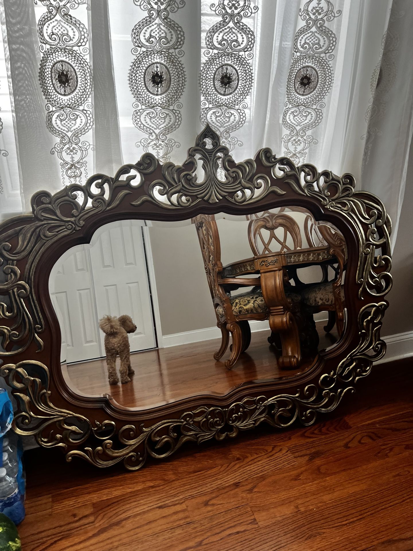 Vintage Style Wooden Mirror