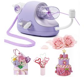 Caydo Automatic i Cord Knitting Machine F1 Pro for Fast DIY Handmade Crafts Hands-Free Electric Yarn Knitter, Make iCord Flower Handicrafts & Romantic