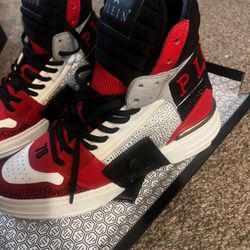 Phillipp Plein Hand Made In Italy Krystal Men’s Trainer Eu 40 Us 7m