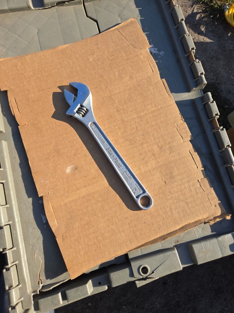 BLUE POINT 10" ADJUSTABLE WRENCH SNAP ON TOOLS KENOSHA WISCONSIN USA