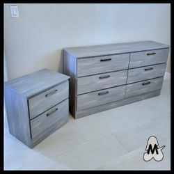 NEW DOUBLE DRESSER WITH A NIGHT STAND 😊 ASSEMBLED