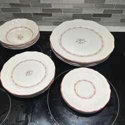 Vintage Sango Dinner Plate Set