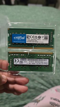 16GB (2x8GB Kit) DDR4-3200 SODIMM Laptop RAM – Crucial + SK hynix