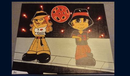 16 x 20 canvas sharpie art - Turlock