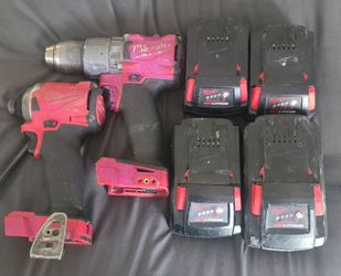 O.B.O Milwaukee M18 FUEL Drill & Impact Driver + (4) Batteries (Inc. HD12.0)