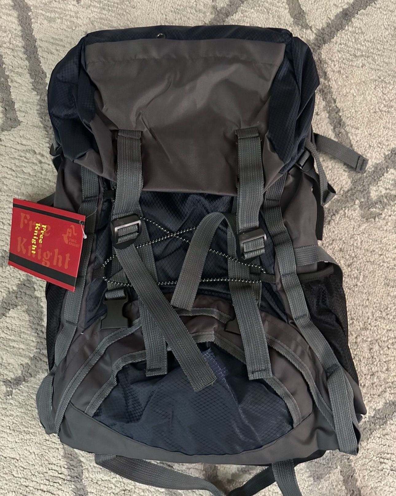 60L Internal Frame Hiking Camping Backpack with Rain Cover, Outdoor Sport  Travel Daypack for Climbing Touring