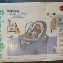 Ingenuity Keep Cozy 3-in-1 Grow with Me Vibrating Baby Bouncer Seat & Infant to Toddler Rocker