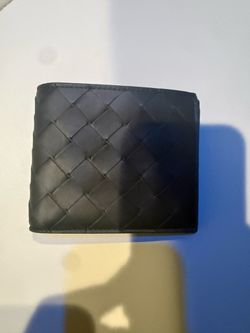 NEW Bottega Intrecciat Men's Black  Wallet. Intrecciato calfskin leather wallet