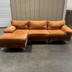 Rust Orange Sectional
