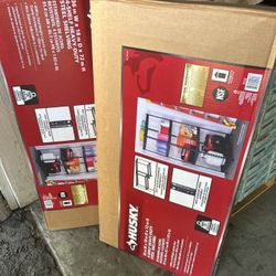 Husky 4-Shelf Metal Heavy-Duty Adjustable Garage Storage Shelving Unit in Black