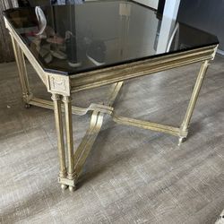 Late 20th Century Pair of Neoclassic Tables Architectural Florentine