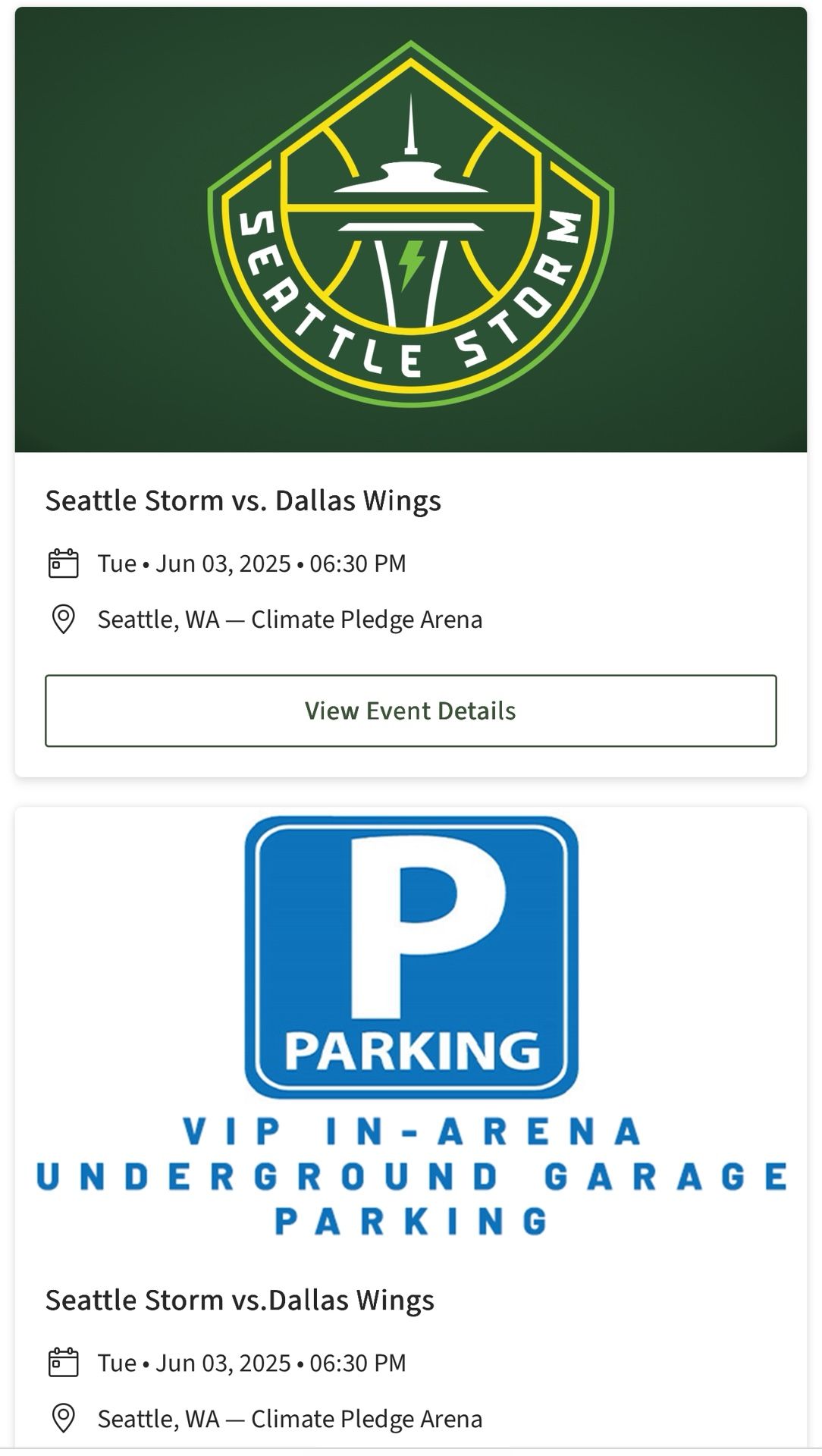 VIP Courtside Dining Experience Seattle Storm Vs Dallas Wings